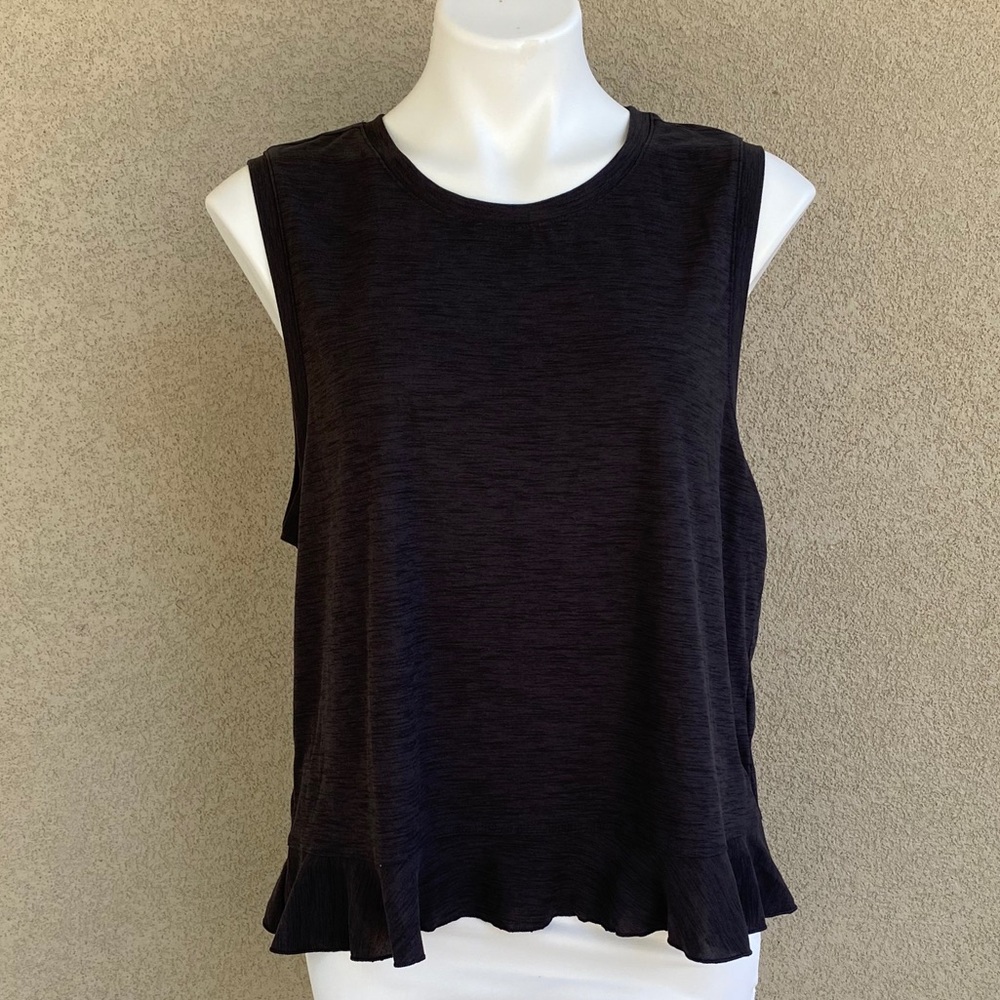 Charcoal Active Work Out Chick Sleeveless Top - Picture 1 of 4